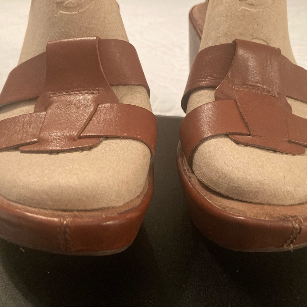 Kork Ease Brown Leather Wedge 8 - Picture 4 of 7
